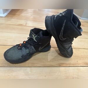 Used Nike Kyrie black lime ice sneakers size 2